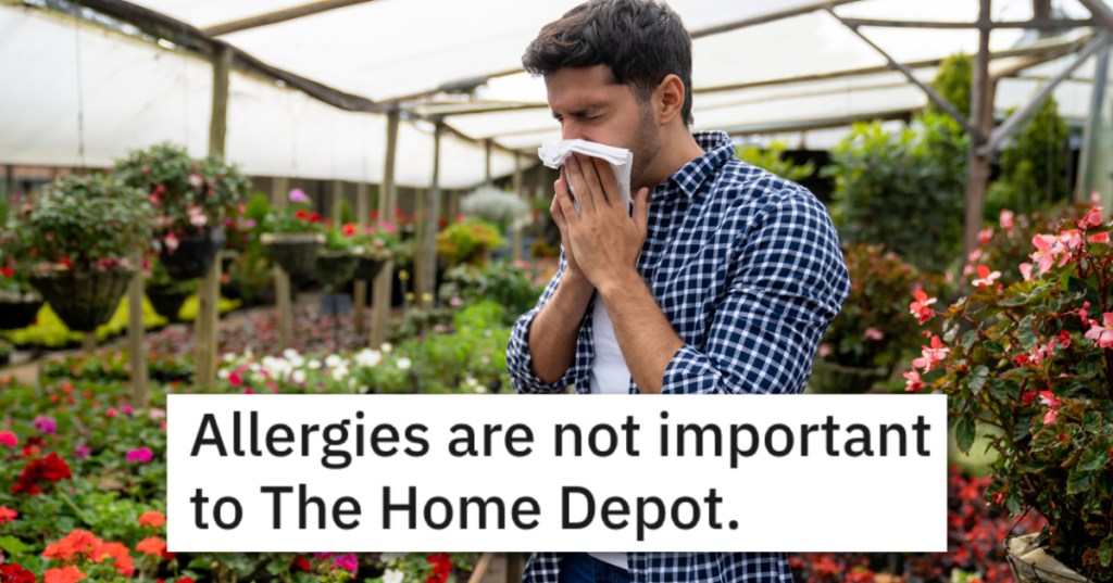 'I was feeling nausea hit me.' Boss Forces Employee With Allergies To Work In The Garden Center, So Employee Complies And Gets Satisfying Revenge