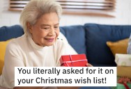 Mom Makes A Vague Christmas List And Asks For “Stuff,” So Son Maliciously Complies And Makes The Whole Family Laugh