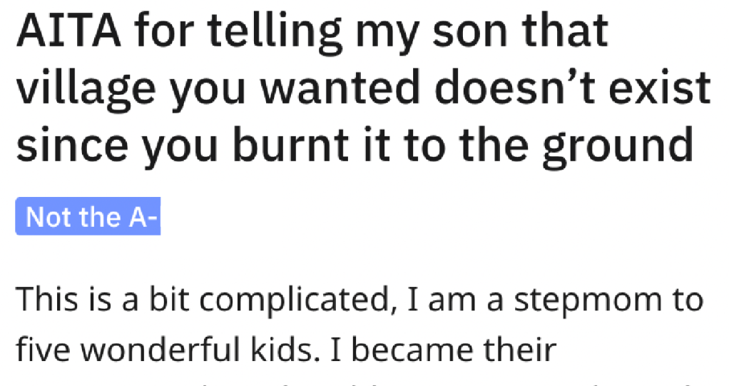'He made it very clear he doesn’t care about me.' - Stepson Alienated Stepmom Then Tried To Get Her To Babysit, So She Tells Him The Hard Truth