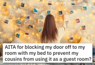 Uncle Expects His Niece To Give Up Her Room For The Night, But She Gets Revenge By Blocking The Door So Nobody Can Get In