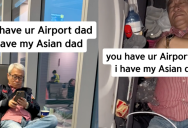 Woman’s Dad Falls Asleep On The Floor Of An Airplane, And People Are Seriously Laughing