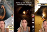 American Explains The Creepy Reason Why You Should Never Go To The Catacombs In Paris. – ‘They will run up to you, grab your flashlight.’