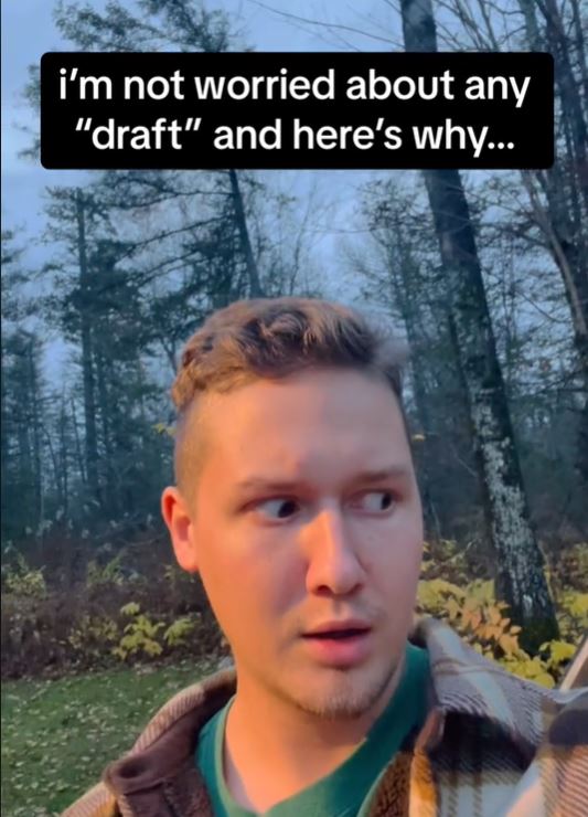 Draft1 Man Shares Why Hed Rather Go To Jail Than Submit To The Military Draft.   Five years of rent free living, free food and no responsibilities.