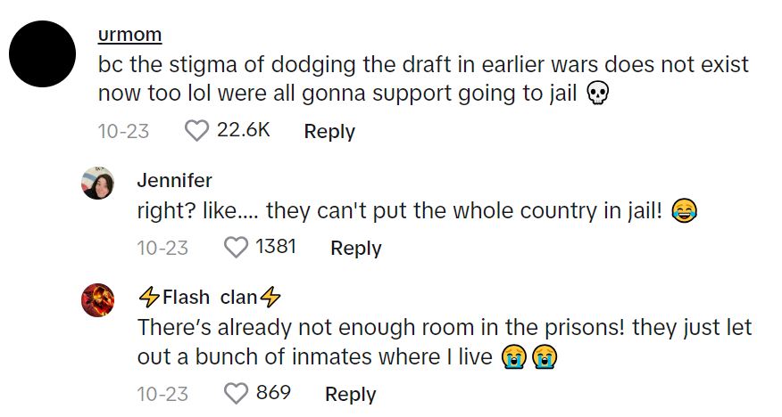 Draftcom3 Man Shares Why Hed Rather Go To Jail Than Submit To The Military Draft.   Five years of rent free living, free food and no responsibilities.