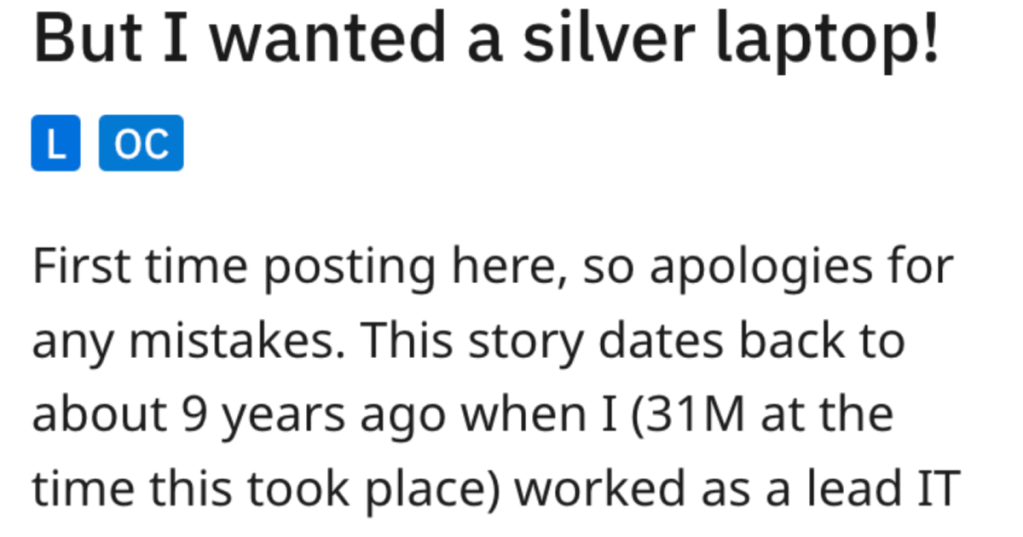 Spoiled Employee Demands A Silver Laptop And Gets What She Deserves But Not What She Wants