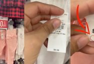 Customer Shows How Old Navy Fakes 50% Sale Prices. – ‘It says $5 and they put the $10 tag on top of it.’
