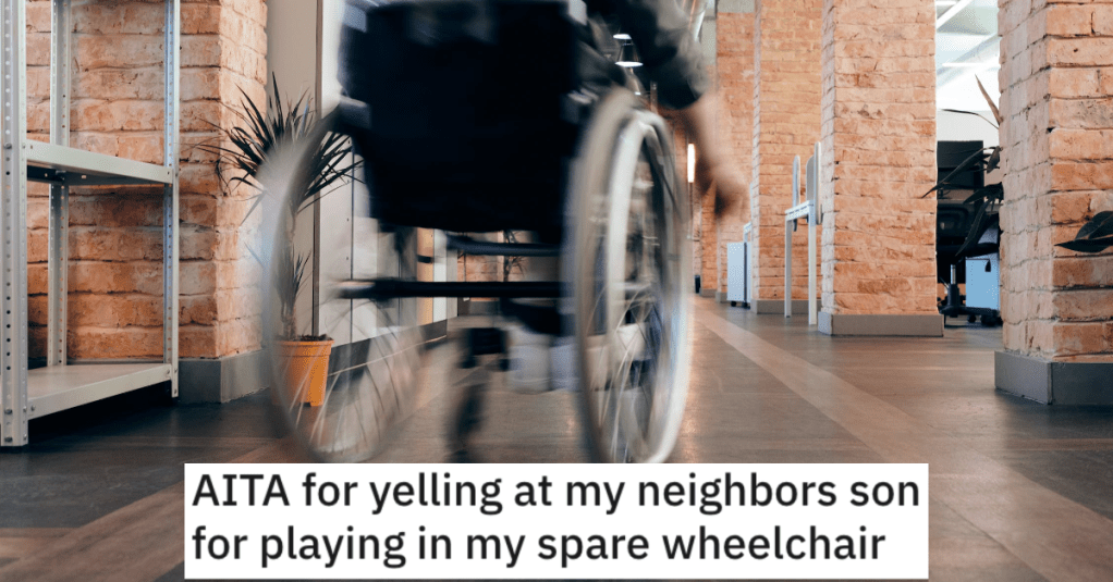 Neighbor's Bratty Kids Mess With A Paralyzed Guy's Wheelchair So He Yells At Them. His Neighbor Tells Him To Stop Being So Sensitive.