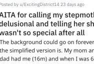 ‘She started yelling and called me a monster.’ – Stepmom Keeps Ignoring His Dad’s Awful Behavior, So He Calls Her Delusional For Thinking She Was Special