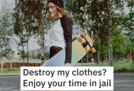 Teenager Got Their Step Brother Thrown in Jail After He Destroyed Their Clothes. – ‘I couldn’t stop smiling.’