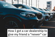 Car Dealership Ripped Off His Friend By Falsifying His Income, So He Gets The Dealer To Give His Friend A Car For Free