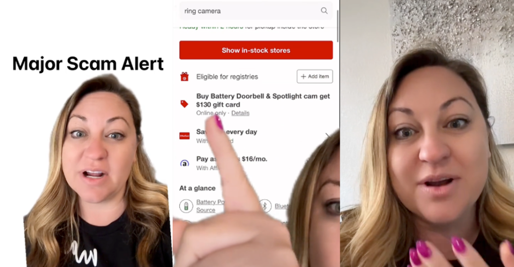 Target Customer Shares PSA On Store’s Ring Camera "Scam." - 'This is an error listing and we can't honor it.'
