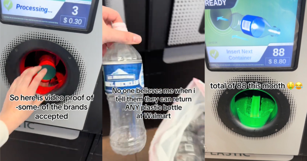 'Nobody believed me when I tell them.' - Woman Shares How To Make Money With Empty Water Bottles At Walmart.