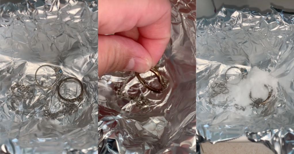 Tiffany & Co. Employee Shares A Hack For Cleaning Jewelry With Foil