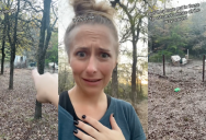 Woman Finds A Creepy “Ring” Set-Up In The Woods Next To Her Property And Everybody Is Wondering What It Is