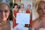 Her Mom Had A Serious Accident And Had To Miss Her Wedding Day, So She Made A Sweet Video For Her. – ‘I wish you were here.’