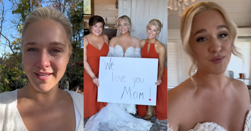 Her Mom Had A Serious Accident And Had To Miss Her Wedding Day, So She Made A Sweet Video For Her. - 'I wish you were here.'
