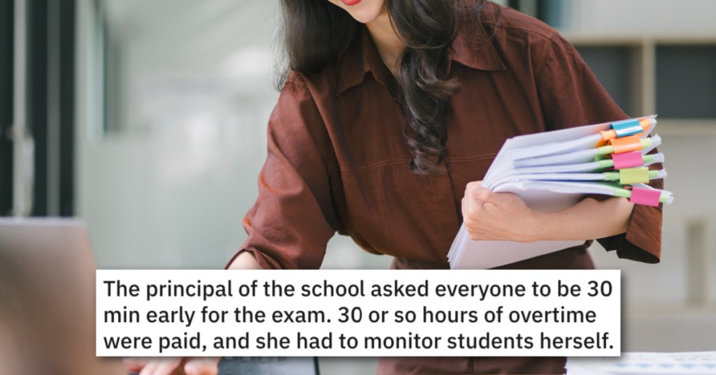 He Taught Their Principal A Lesson About Taking Advantage Of Teachers And Got The Overtime They Deserved. - 'I'm not being paid to listen to you.'