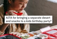Birthday Party Host Is Upset Mom Brought Her Child Separate Food, Even Though The Kid Has Celiac Disease