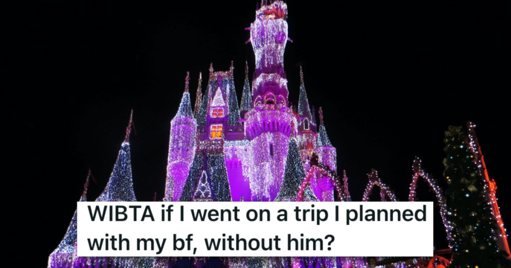 Couple Made Plans To Go To Disney Together, But When He Wants To Go To A Concert Instead, She Says She's Still Going