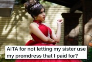 She Didn’t Want Her Sister To Wear Her Prom Dress, But Mom Went Over Her Head And Completely Remade It