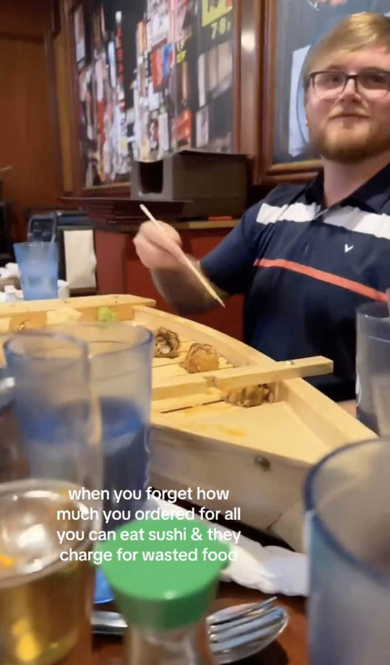 AYCE SS 1 Man Shares Genius Hack To Get Around Wasted Food Fees At All You Can Eat Sushi