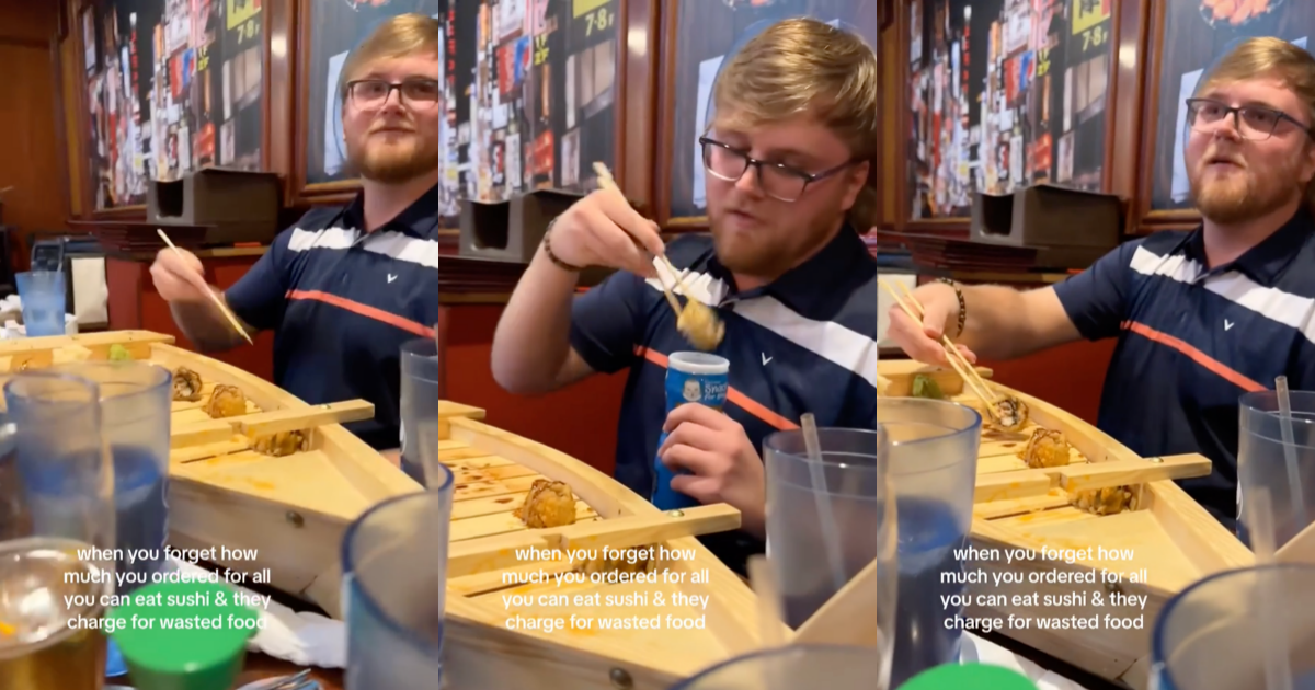 Man Shares Genius Hack To Get Around Wasted Food Fees At All-You-Can-Eat Sushi