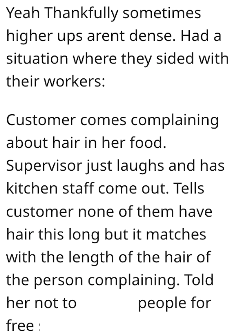 Blue Comment 2 Employee Is Always Blamed For Hair In Customers Food, So She Dyes Her Hair Blue To Prove Its Not Her