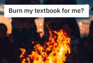 Friends Agree To Do A Book Burning At The End Of The Semester, But One Guy Gets Around It By Burning A Friend’s Book Instead