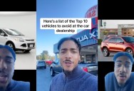 ‘You don’t want this.’ – Dealership Employee Shares Models To Stay Away From When Looking For A New Car