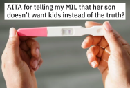 Wife Lies To Mother In Law About Her Son Not Wanting Kids, Then Can’t Understand Why He’s Upset