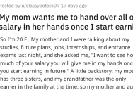 Her Entitled Mother Wants All Of Her Daughter’s Salary, So She Finally Had To Put Her Foot Down