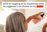 ‘You need to bleach the bathroom.’ – Ignorant Roommate Bans Woman From Showering During Her Cycle Even Though He Doesn’t Own The Apartment