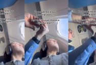 Airline Passenger Completely Violates A Woman’s Personal Space Just To Take Picture. ‘I would’ve closed the shade.’