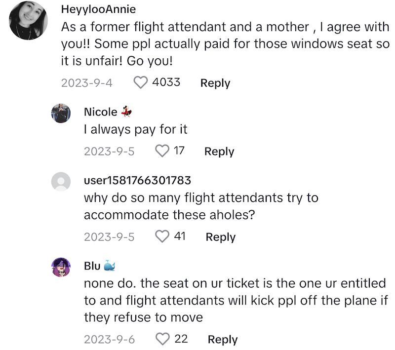 Plane Comment 3 Entitled Mom Steals Womans Window Seat To Sit Next To Her Kid, Then Has The Nerve To Ask Her To Move