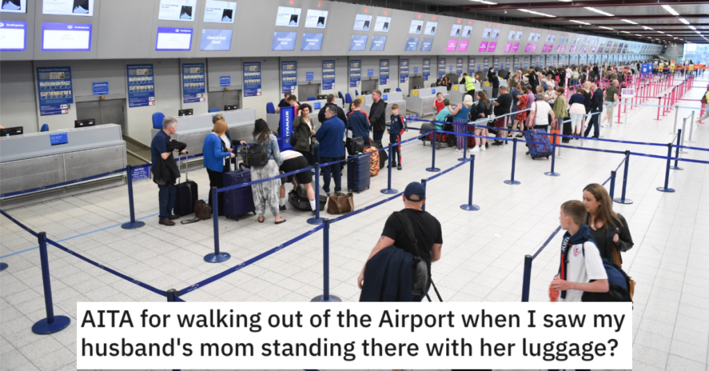 He Surprised His Wife At the Airport By Bringing His Mother On The Trip, So She Did The Only Thing She Could In Protest