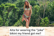 Her Friend Gave Her A Very Revealing “Joke” Bikini As A Gift, So She Wore It In Front Of Her Friend’s Boyfriend And He Couldn’t Stop Staring