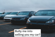 Creepy Guy Stalked And Threatened A Woman After She Wouldn’t Sell Her Car To Him, So She Go Revenge And Made Sure He Went To Jail