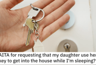 His Ex-Wife Needs To Drop Their 9-Year-Old Daughter Off While He’s Still Sleeping, So He Insists The Kid Uses A Key To Get In