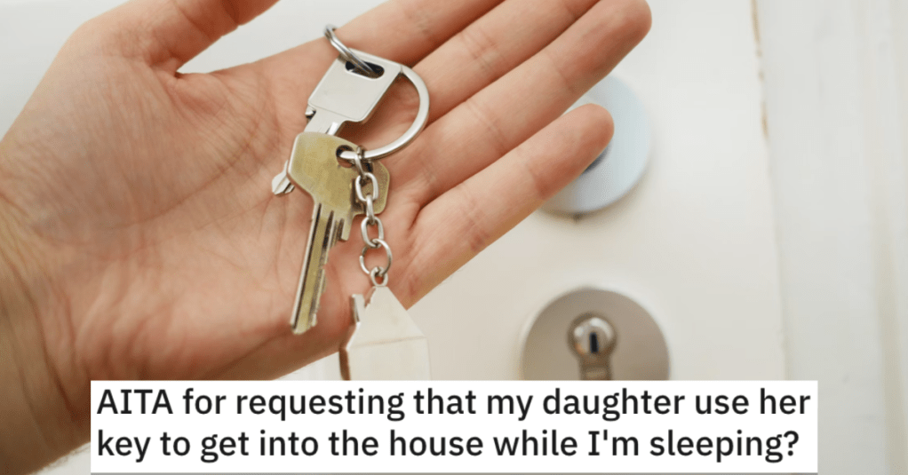 His Ex-Wife Needs To Drop Their 9-Year-Old Daughter Off While He's Still Sleeping, So He Insists The Kid Uses A Key To Get In