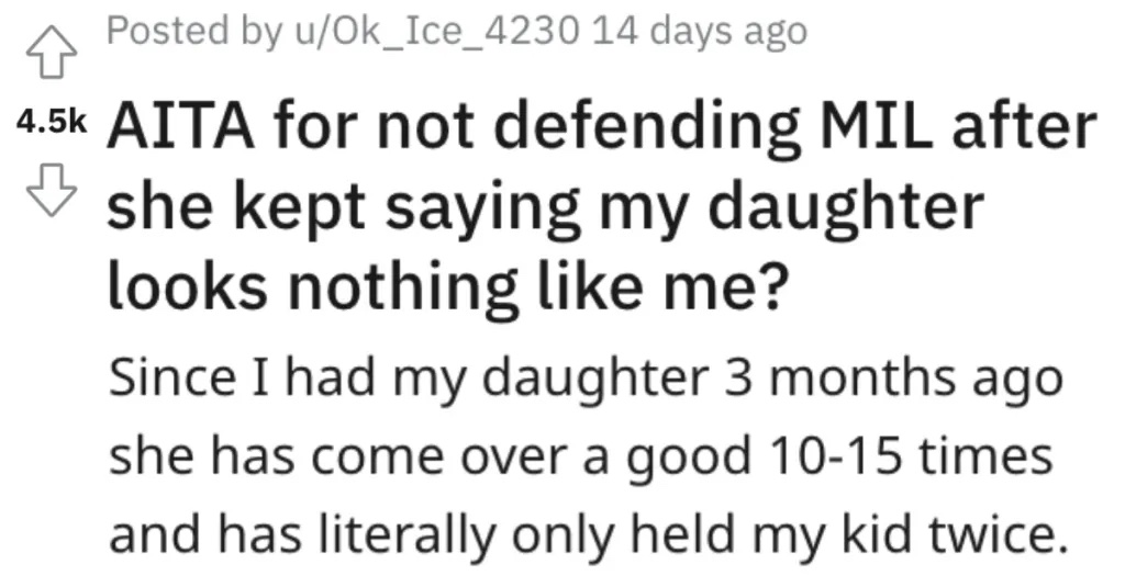 Mother-In-Law Keeps Saying Her Granddaughter Looks Nothing Like Her Daughter-In-Law, So Family Steps In To Set Her Straight