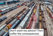 Know-It-All Railroad Manager Wouldn’t Listen To A Worker’s Advice, So They Maliciously Complied And Got Paid To Relax For Hours