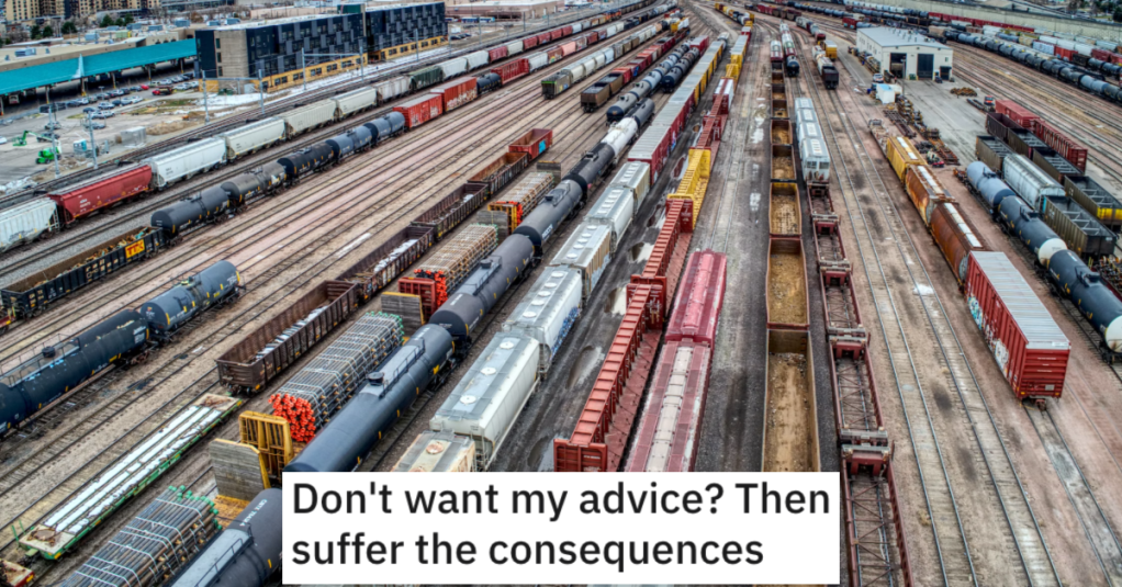 Know-It-All Railroad Manager Wouldn’t Listen To A Worker's Advice, So They Maliciously Complied And Got Paid To Relax For Hours