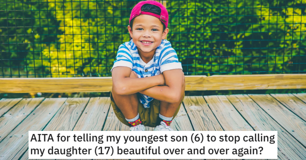 6-Year-Old Son Won't Stop Telling His Older Sister That She's Beautiful, So Mom Steps In To Teach Him A Lesson