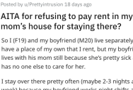 Her Boyfriend’s Mom Is Sick So She Stays Over At His Place To Help Her. Now The Woman Is Asking Her To Pay Rent.