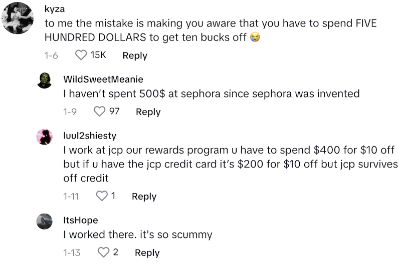 Sephora Comment 1 Woman Uses Sephoras Rewards To Expose How Theyre Overcharging Customers.   Theyre charging 20 extra dollars.