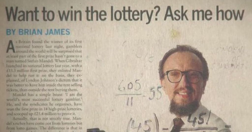 Mathematician Stefan Mandel Once Used Basic Math To Win 14 Lotteries And Pocketed Tens Of Millions