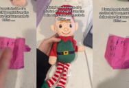 Woman Found A Cryptic Note Hidden In A Stuffed Elf She Bought From A Dollar Store