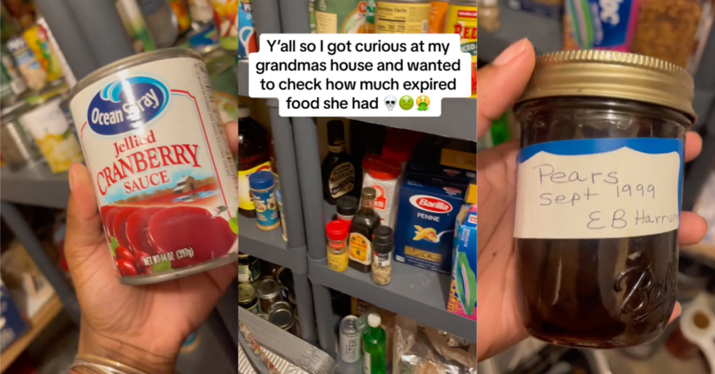 Woman Found Expired Food In Her Grandmother’s Pantry From 25 Years Ago. - 'These are pears from 1999.'