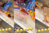 Target Customer Found Evidence That Someone Was Making Sandwiches On A Shelf In The Store