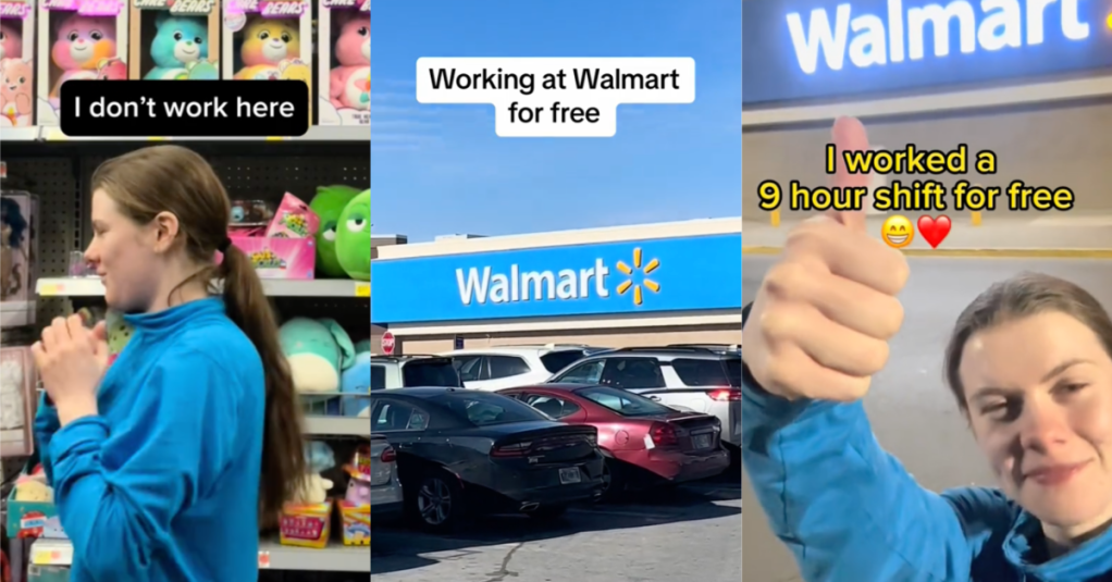 'I wanna be the best employee.' - She Worked a 9-Hour Shift At A Walmart, But She’s Not an Employee